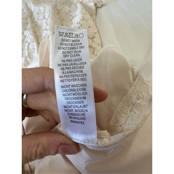 Adrianna Papell Size 16 Short Sleeve Lace Shift - Picture 8 of 9